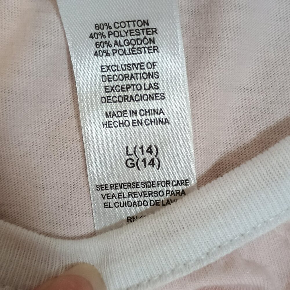 Guess/T Shirt/Girls Large 14/Pink/Rhinestone Logo Y2K Crop Top Description: - Picture 4 of 8